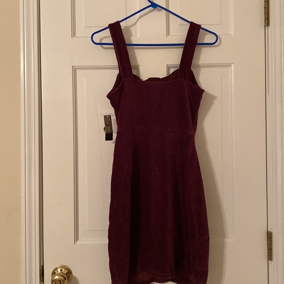 Button Front Rib Dress - Picture 2 of 2